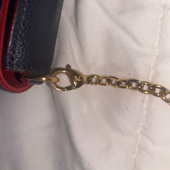 Louis Vuitton Navy and Red Clutch - Picture 9 of 11